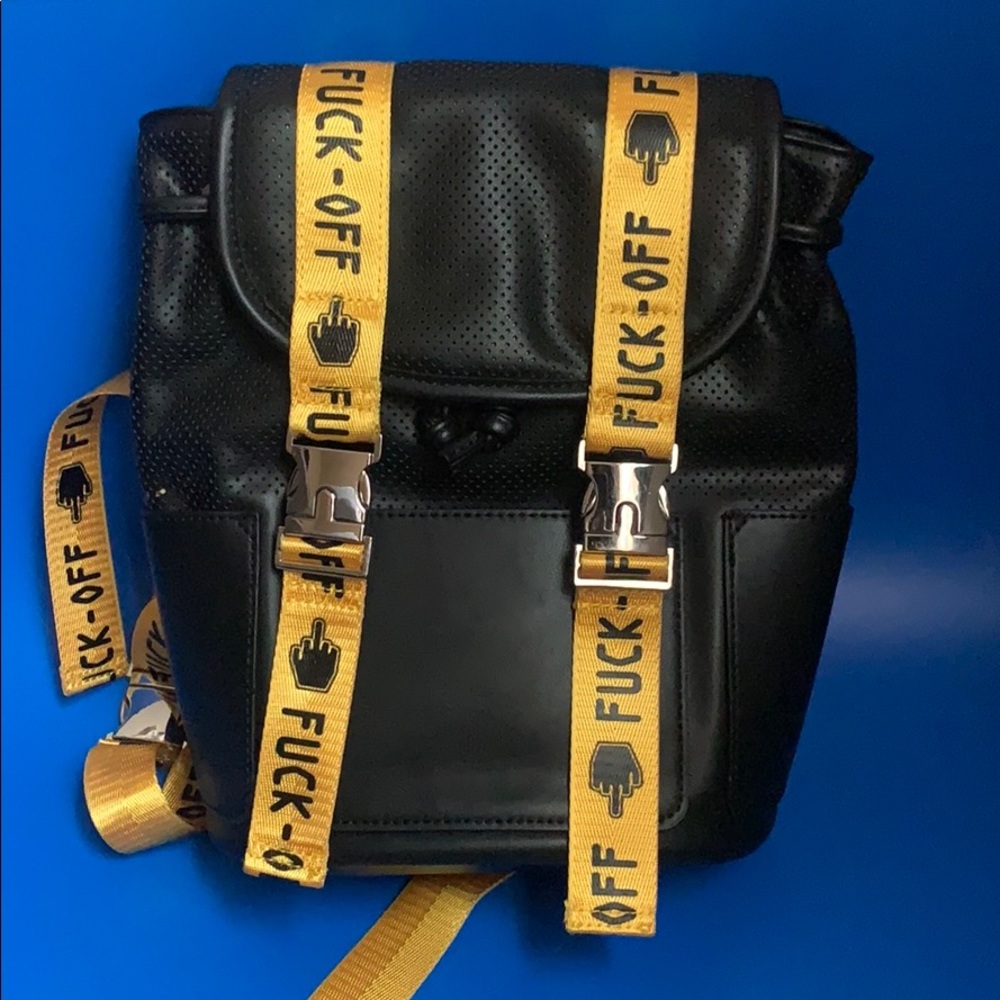 Faux Leather Backpack